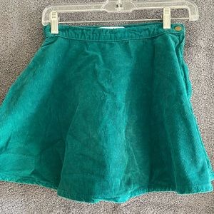 Teal jean skirt